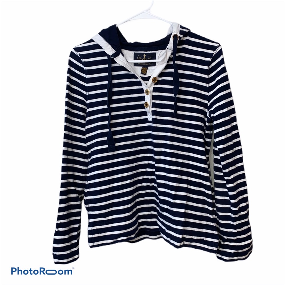 Ralph Lauren Blue Tag Nautica Striped‎ Top S Small
